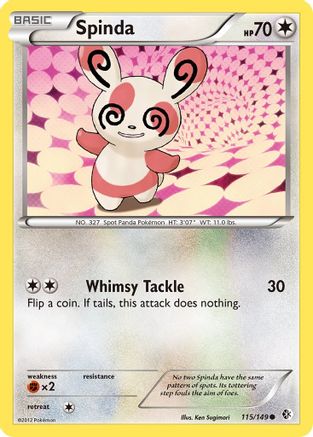 Spinda (115) Reverse Holofoil - Boundaries Crossed