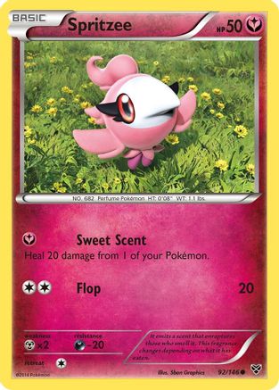 Spritzee (92) Reverse Holofoil - XY Base Set