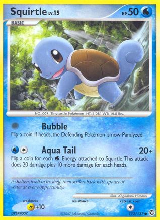 Squirtle (112) Reverse Holofoil - Secret Wonders