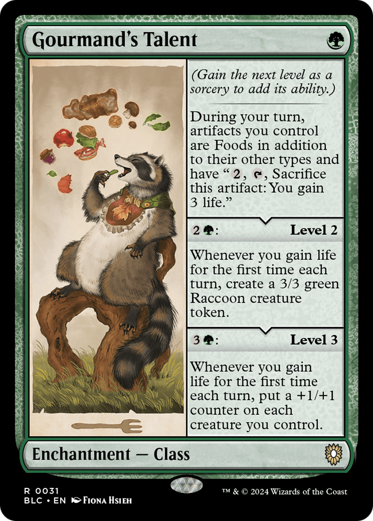Gourmand's Talent (031) - Bloomburrow Commander
