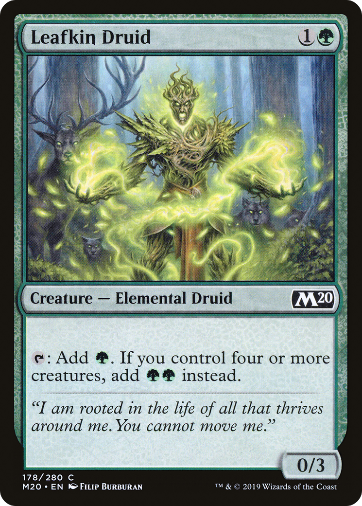 Leafkin Druid (178) Foil - Core Set 2020