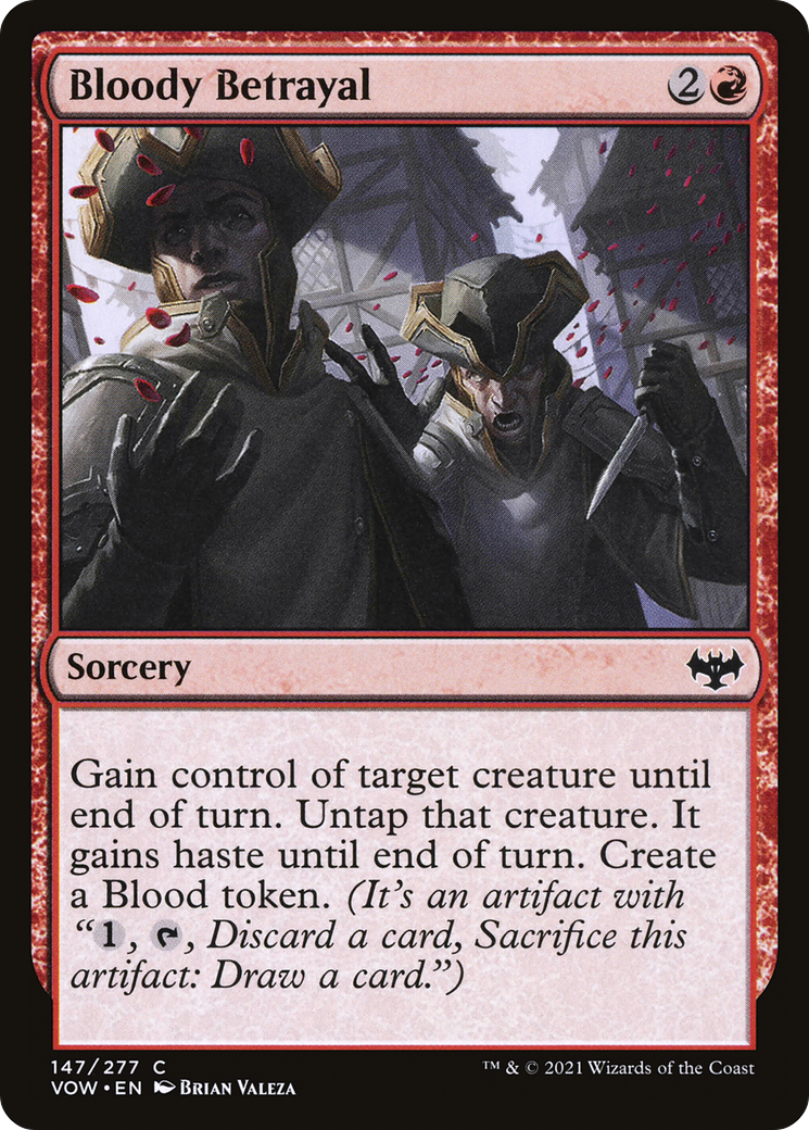 Bloody Betrayal (147) Foil - Innistrad: Crimson Vow
