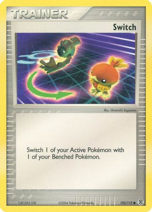 Switch (102) Reverse Holofoil - FireRed & LeafGreen