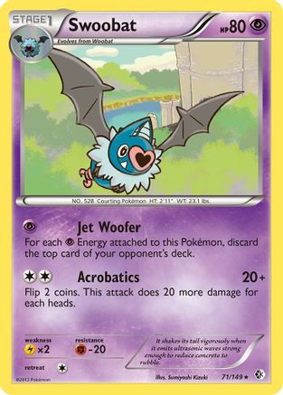 Swoobat (71) Reverse Holofoil - Boundaries Crossed