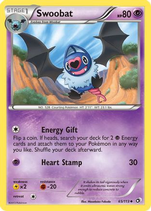 Swoobat (65) Reverse Holofoil - Legendary Treasures