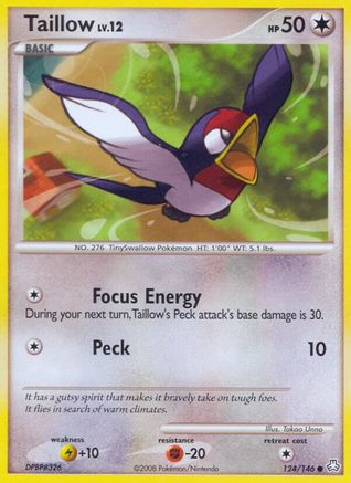Taillow (124) Reverse Holofoil - Legends Awakened