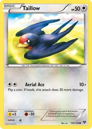 Taillow (102) Reverse Holofoil - XY Base Set