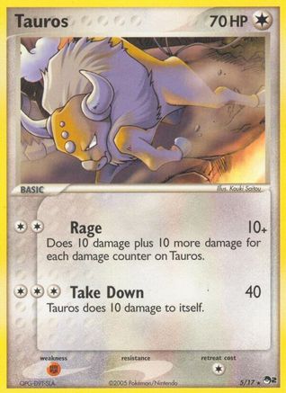Tauros (5) Holofoil - POP Series 2