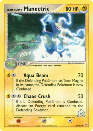 Team Aqua's Manectric - 29/95 (29) Reverse Holofoil - Team Magma vs Team Aqua