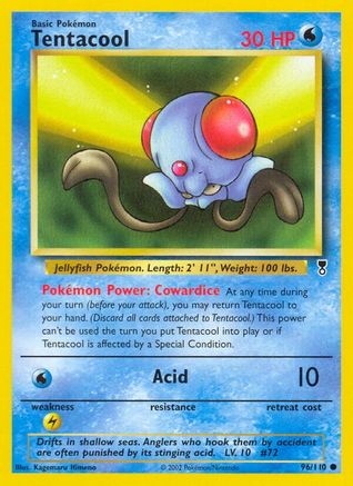 Tentacool (96) Reverse Holofoil - Legendary Collection