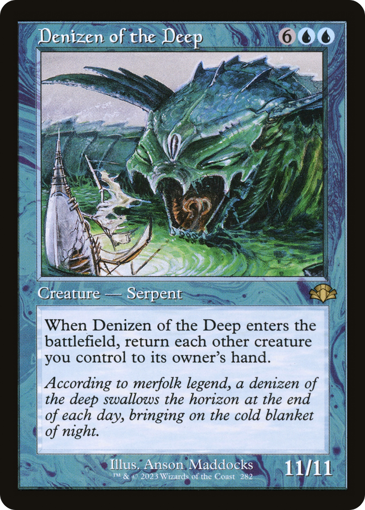 Denizen of the Deep (Retro) (282) Foil - Dominaria Remastered