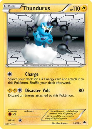 Thundurus (35) Reverse Holofoil - Emerging Powers