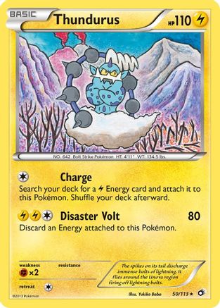 Thundurus (50) Reverse Holofoil - Legendary Treasures