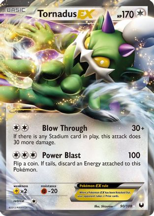Tornadus EX (90) Holofoil - Dark Explorers