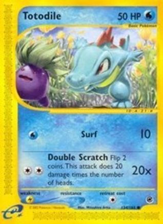 Totodile (134) (134) Reverse Holofoil - Expedition