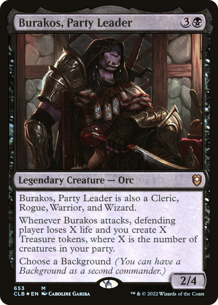 Burakos, Party Leader (653) Foil - Commander Legends: Battle for Baldur's Gate