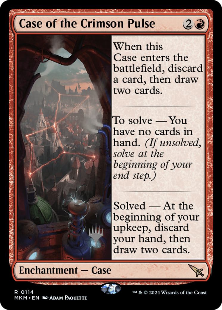 Case of the Crimson Pulse (114) Foil - Murders at Karlov Manor Promos