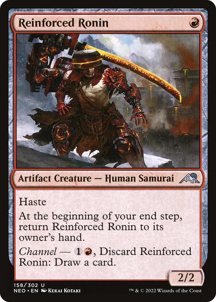 Reinforced Ronin (158) Foil - Kamigawa: Neon Dynasty