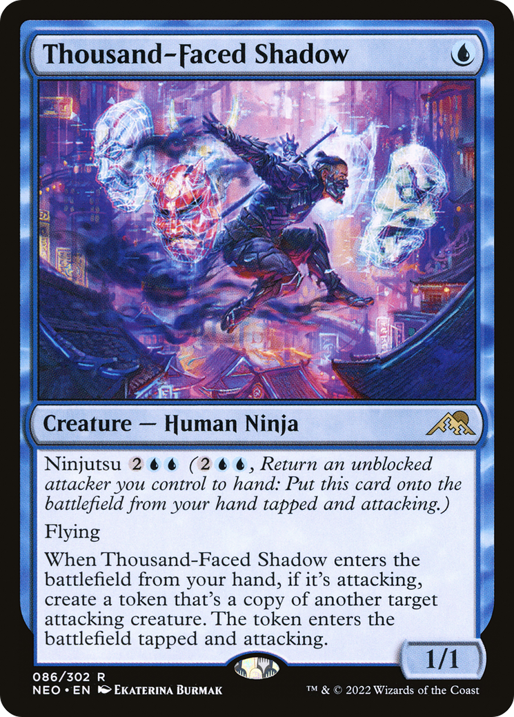 Thousand-Faced Shadow (086) Foil - Kamigawa: Neon Dynasty