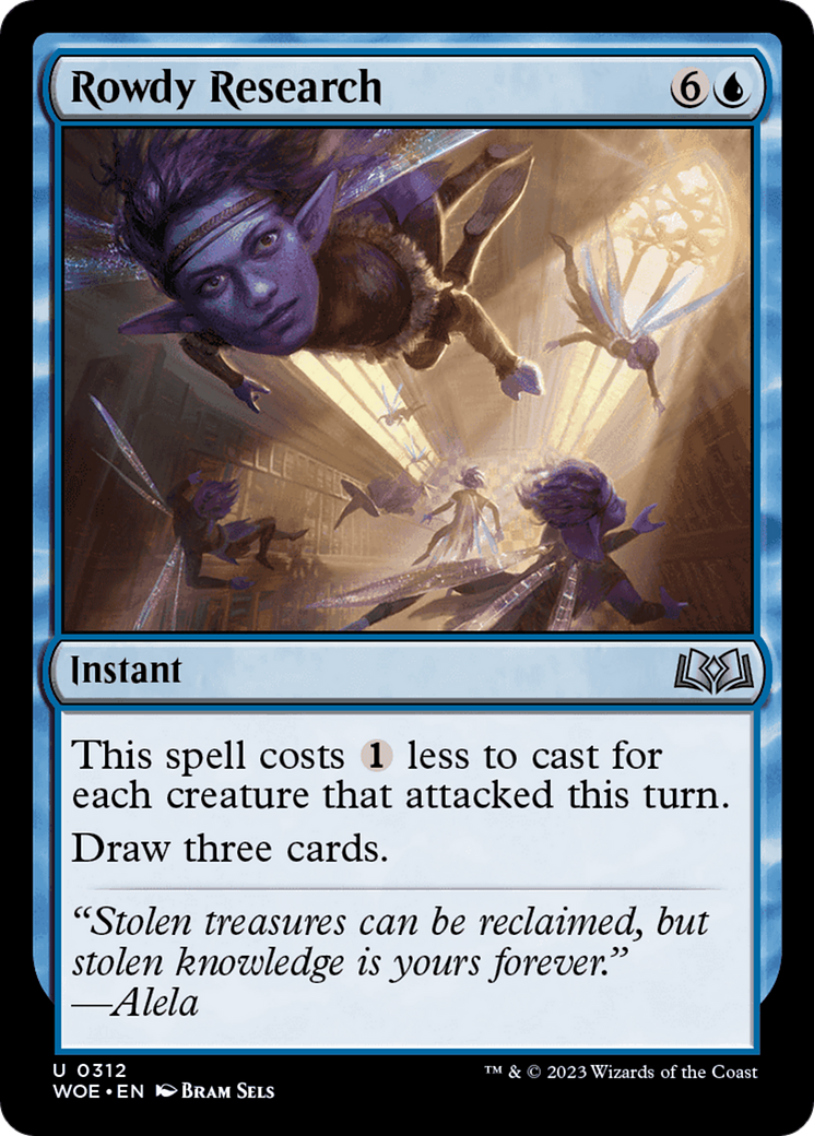 Rowdy Research (312) Foil - Wilds of Eldraine