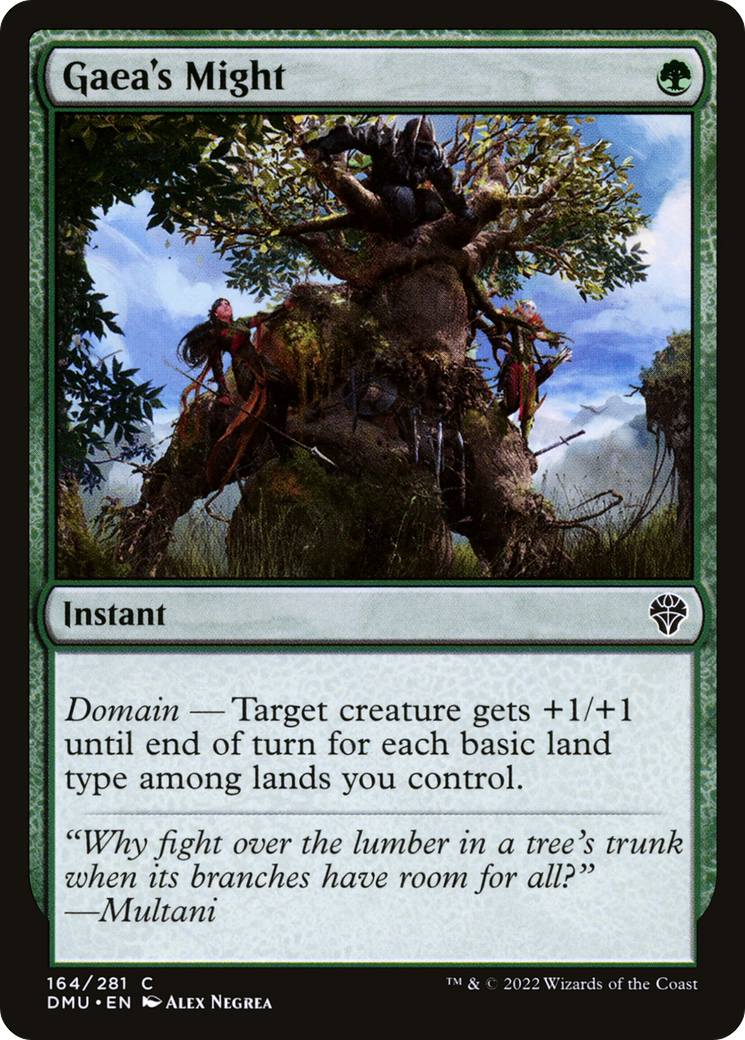 Gaea's Might (164) Foil - Dominaria United