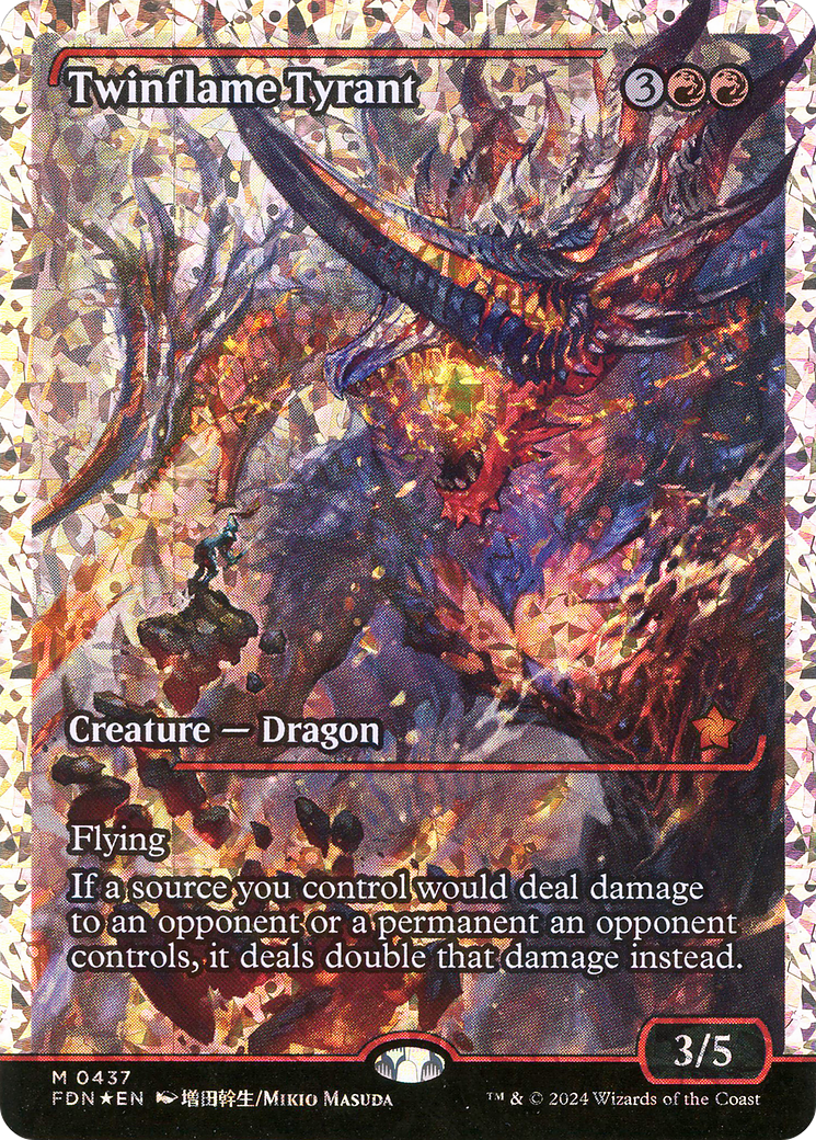 Twinflame Tyrant (Showcase) (Fracture Foil) (Showcase) (437) Foil - Foundations