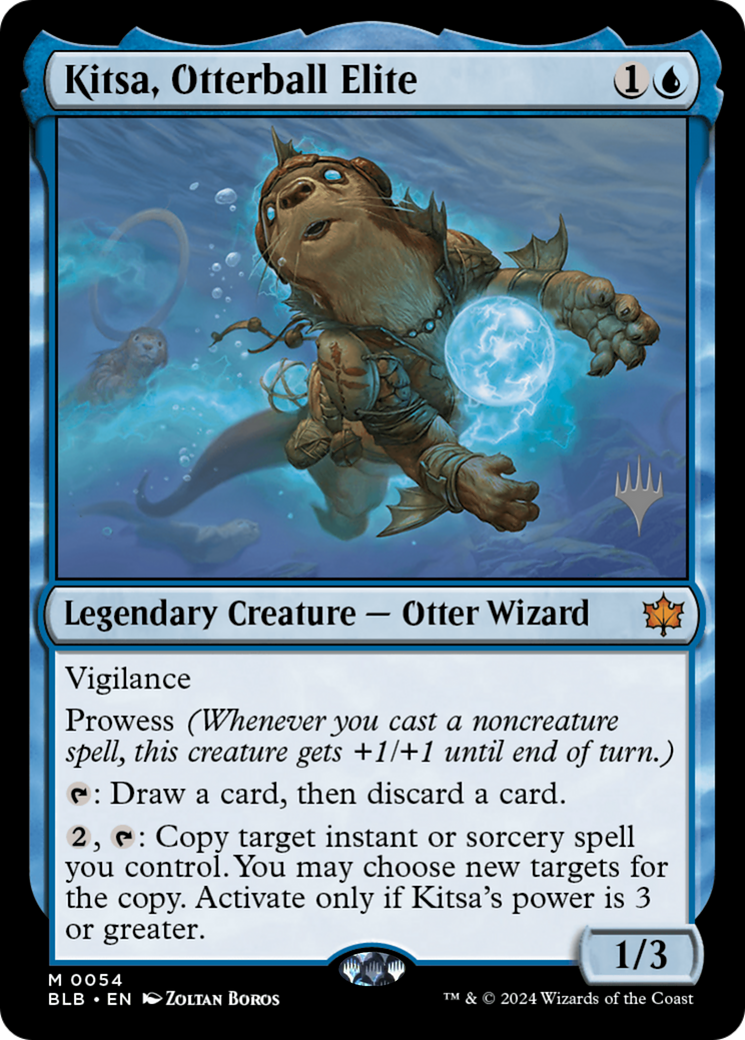 Kitsa, Otterball Elite (054) Foil - Bloomburrow Promos
