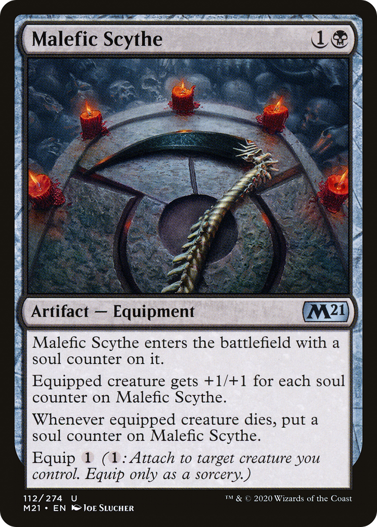 Malefic Scythe (112) Foil - Core Set 2021