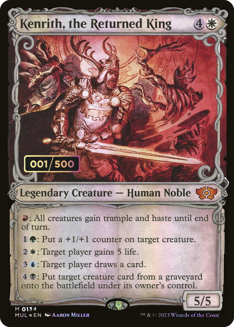 Kenrith, the Returned King (Serial Numbered) (Showcase) (134) Foil - Multiverse Legends