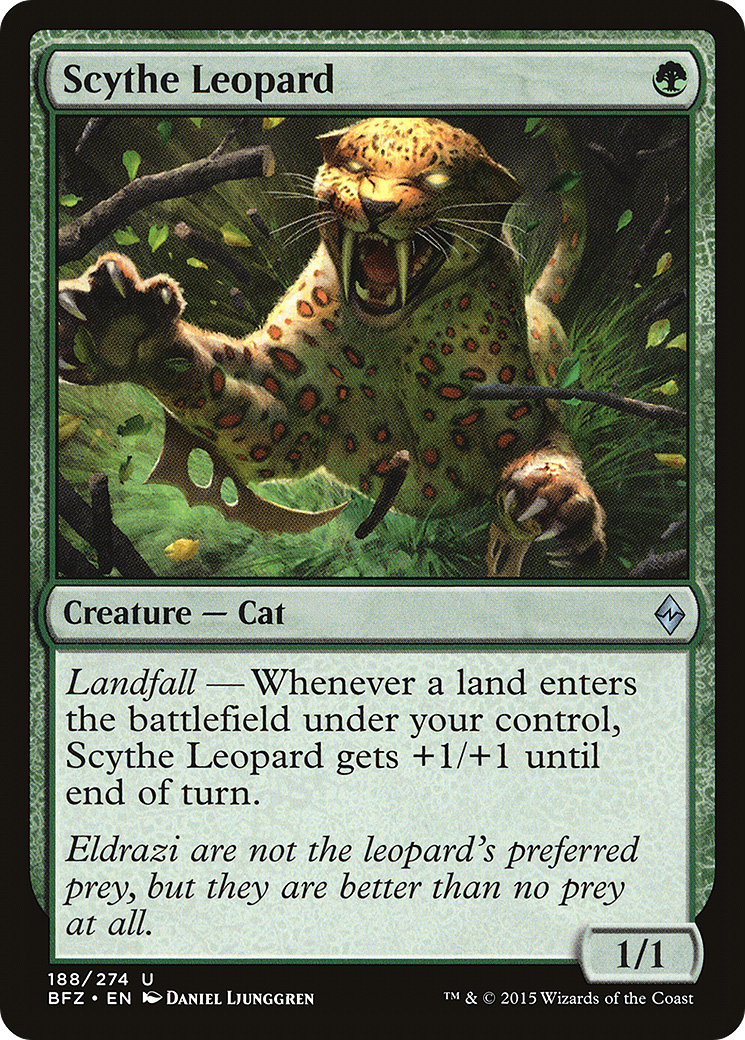 Scythe Leopard (188) - Battle for Zendikar