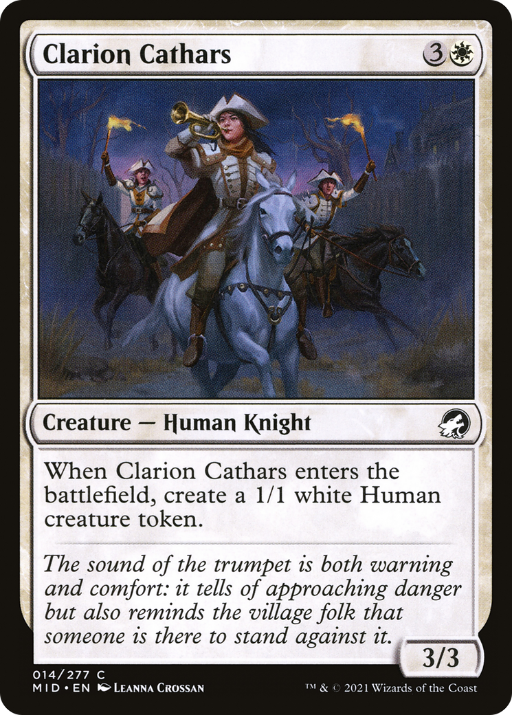 Clarion Cathars (014) Foil - Innistrad: Midnight Hunt