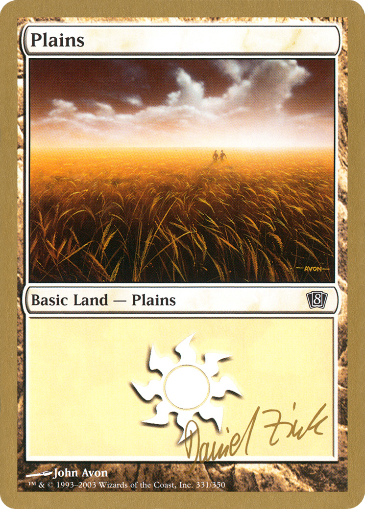 Plains (331) - 2003 Daniel Zink (8ED) - World Championship Decks 2003