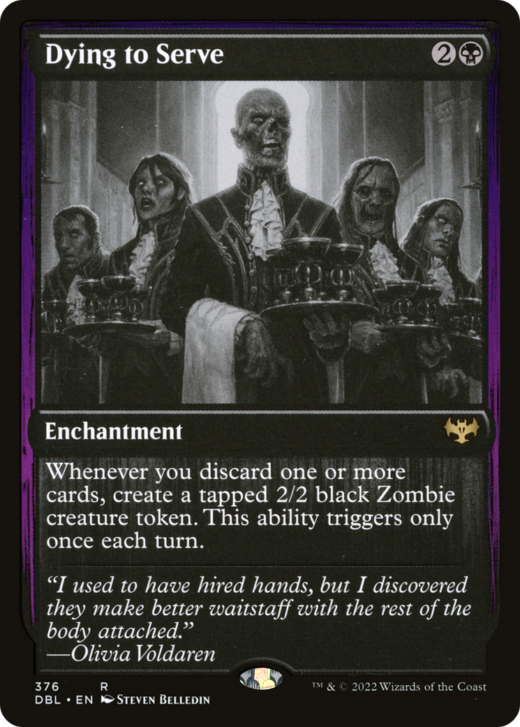 Dying to Serve (376) Foil - Innistrad: Double Feature