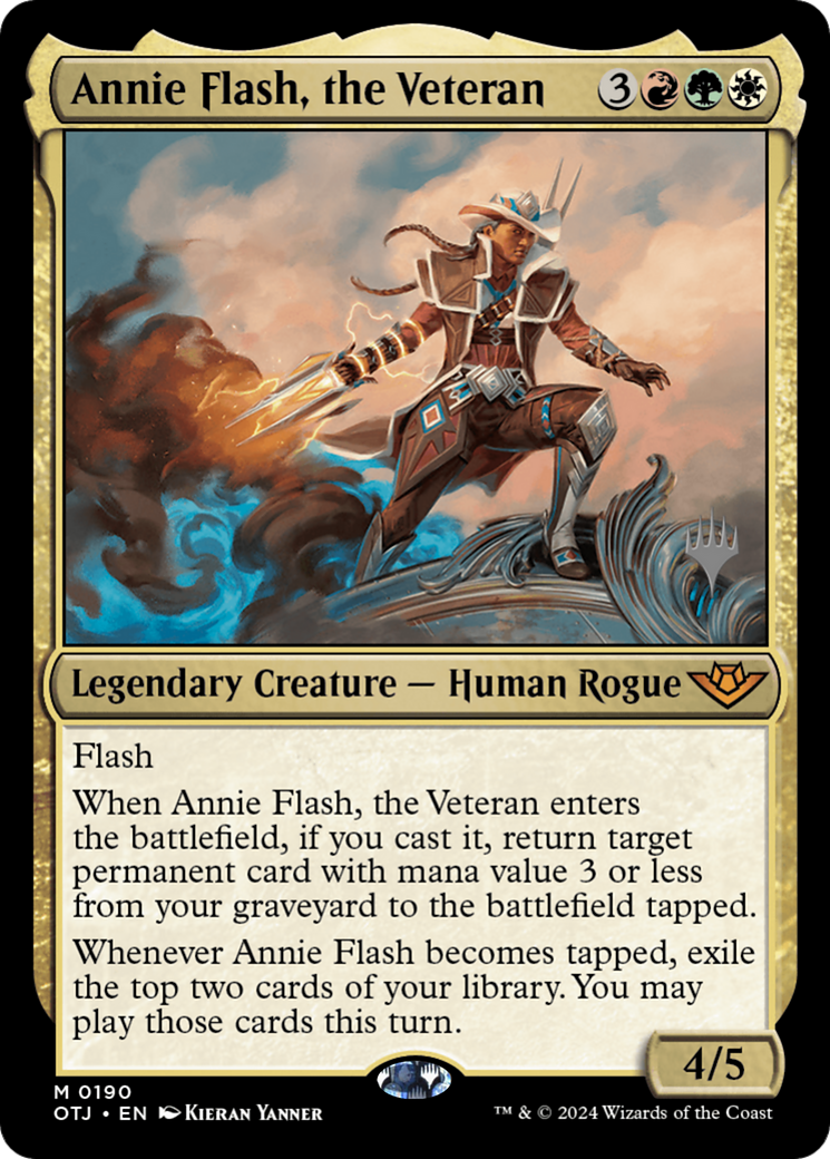 Annie Flash, the Veteran (190) Foil - Outlaws of Thunder Junction Promos