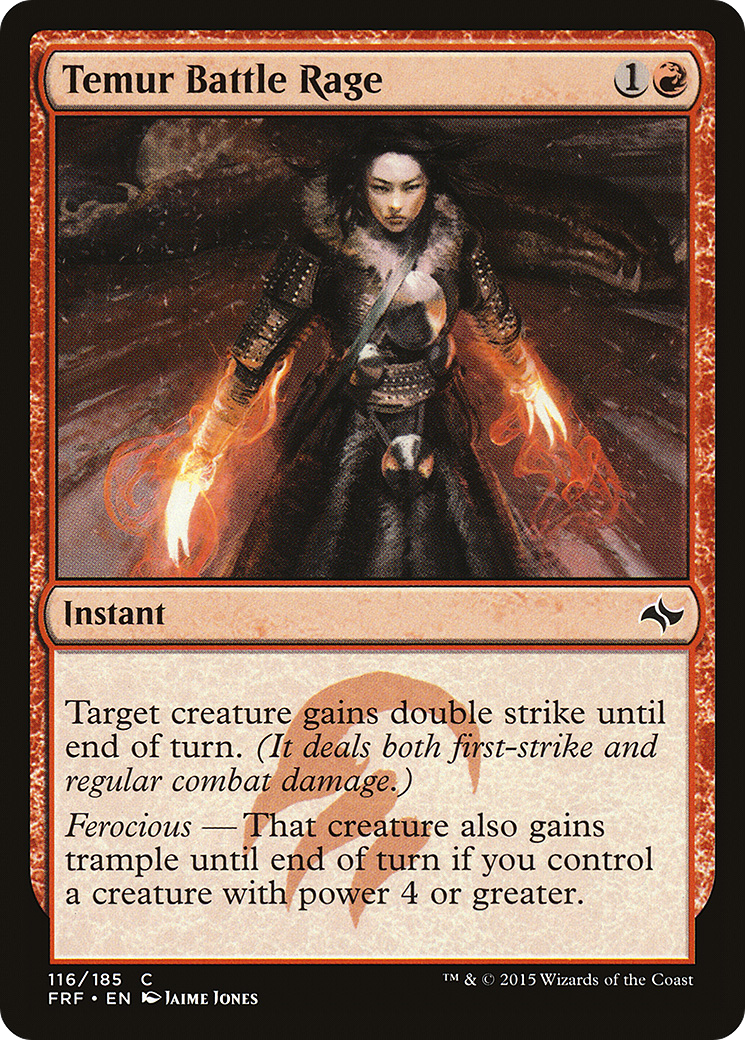 Temur Battle Rage (116) Foil - Fate Reforged