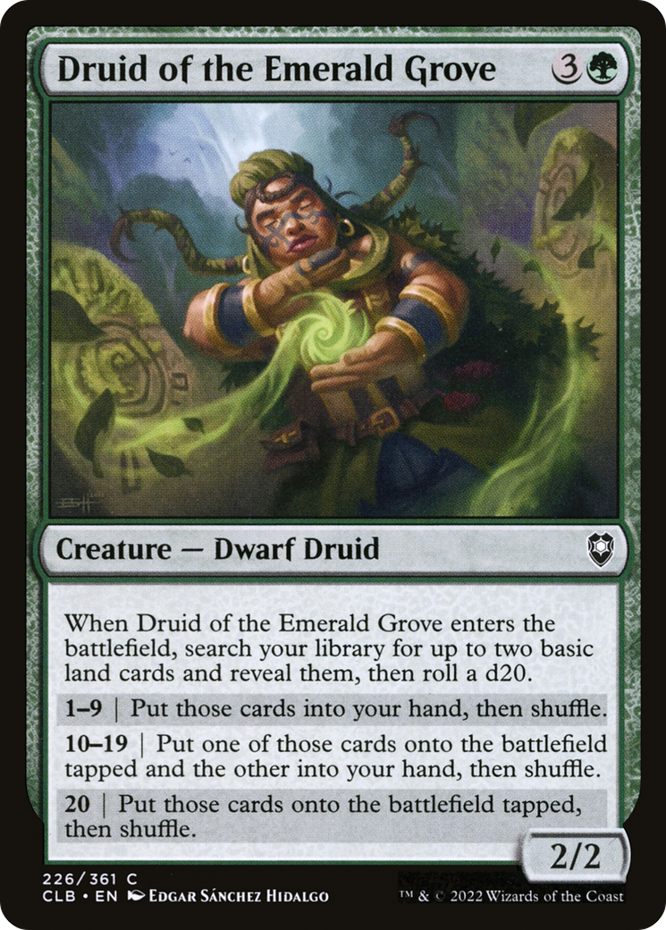 Druid of the Emerald Grove (226) Foil - Commander Legends: Battle for Baldur's Gate