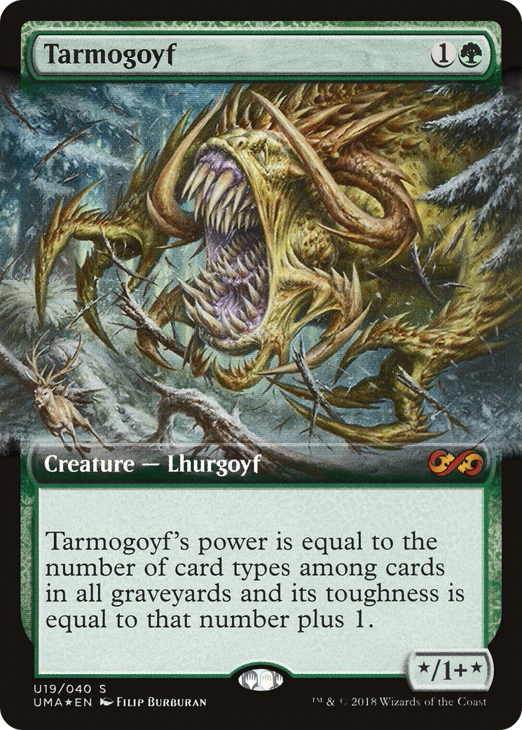 Tarmogoyf (Extended Art) (U19) Foil - Ultimate Box Topper