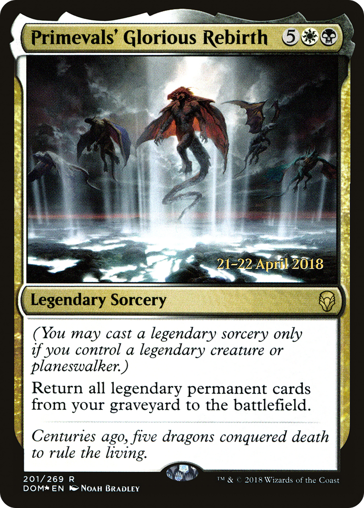 Primevals' Glorious Rebirth (201) Foil - Dominaria Promos