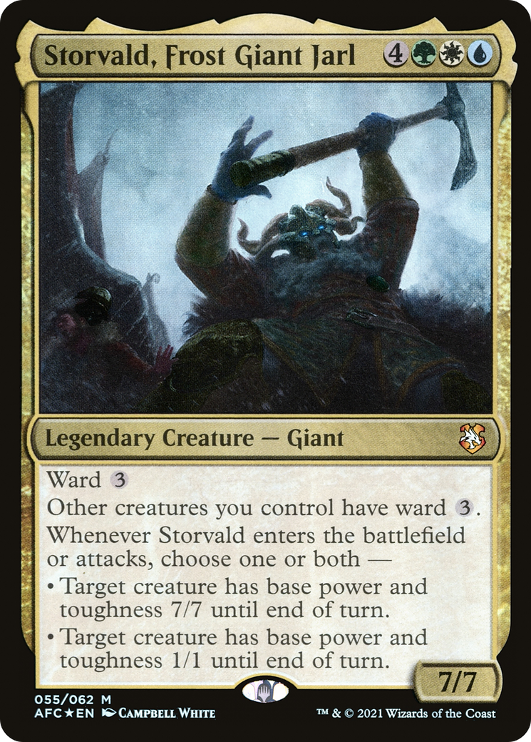Storvald, Frost Giant Jarl (055) Foil - Forgotten Realms Commander