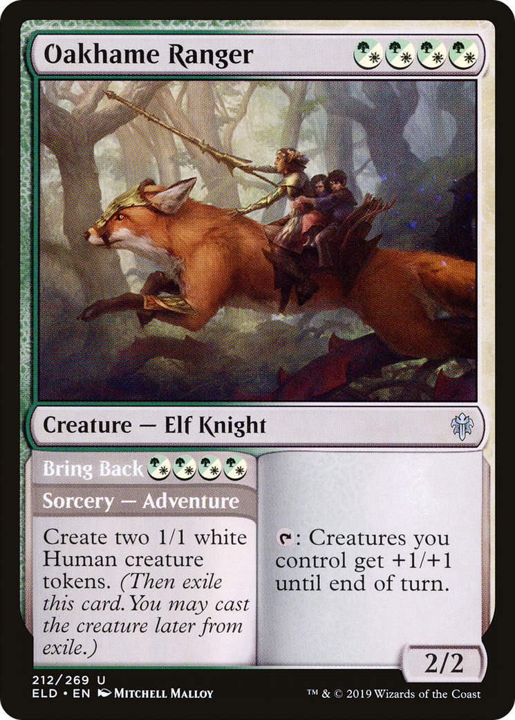 Oakhame Ranger (212) Foil - Throne of Eldraine