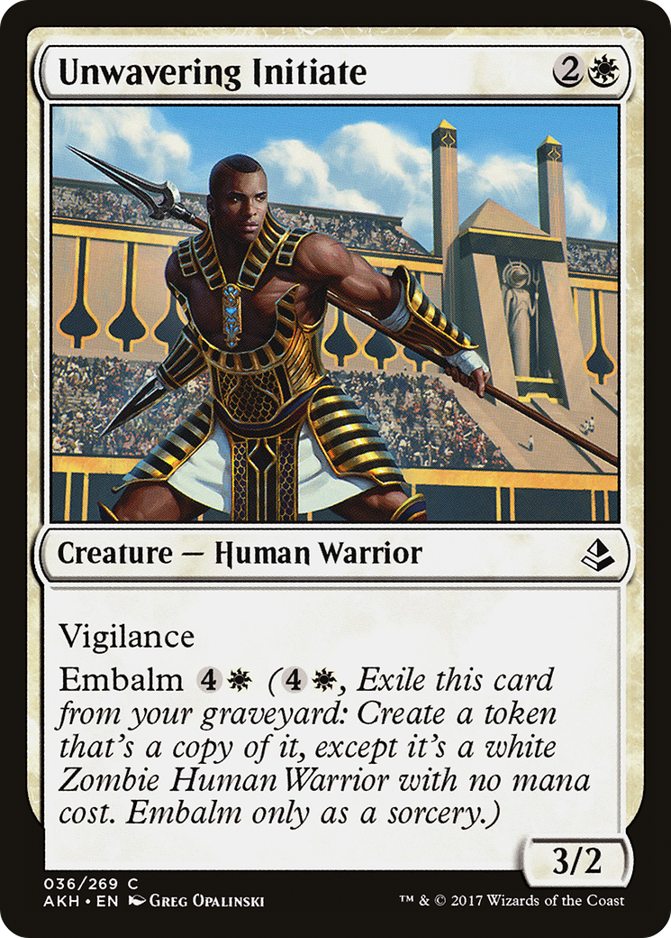 Unwavering Initiate (036) Foil - Amonkhet