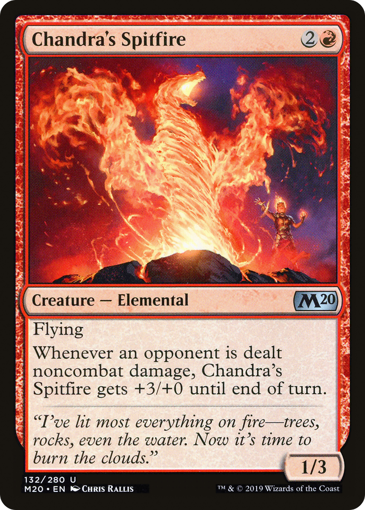 Chandra's Spitfire (132) Foil - Core Set 2020