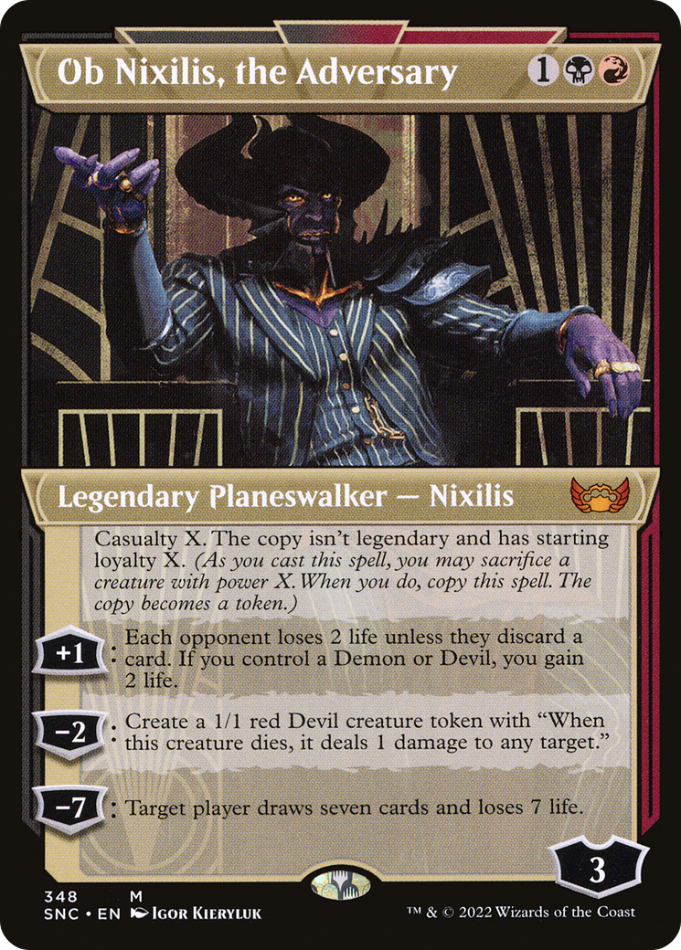 Ob Nixilis, the Adversary (Showcase) (348) Foil - Streets of New Capenna