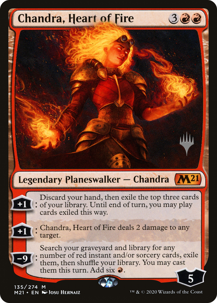 Chandra, Heart of Fire (135p) - Core Set 2021 Promos