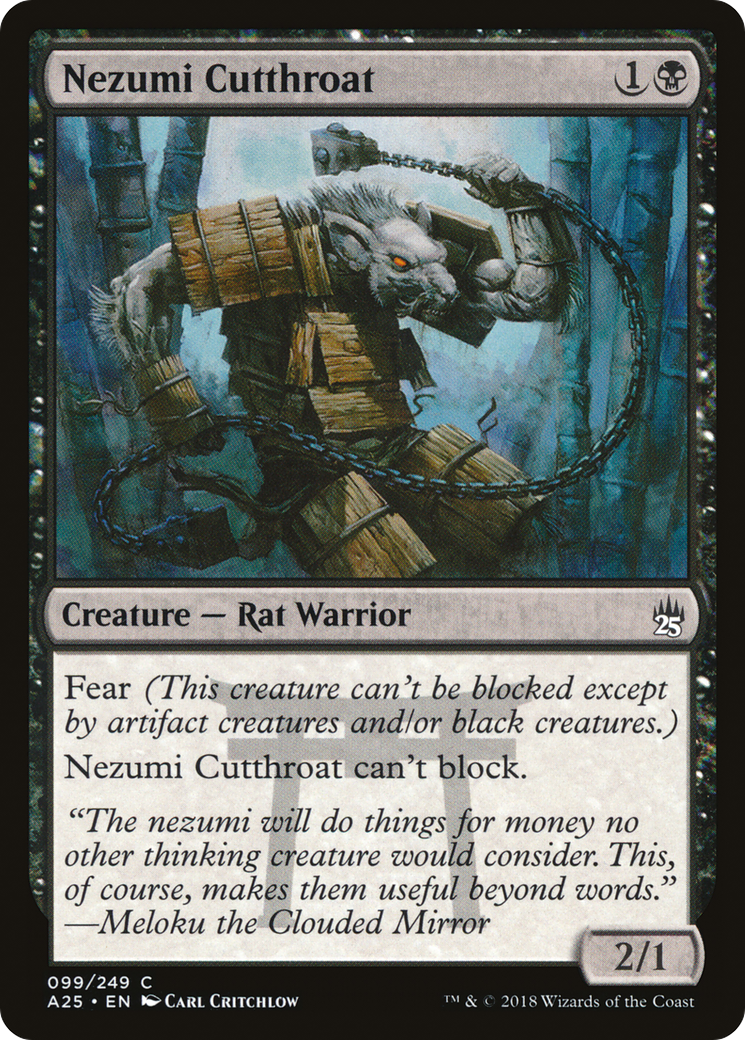 Nezumi Cutthroat (099) Foil - Masters 25