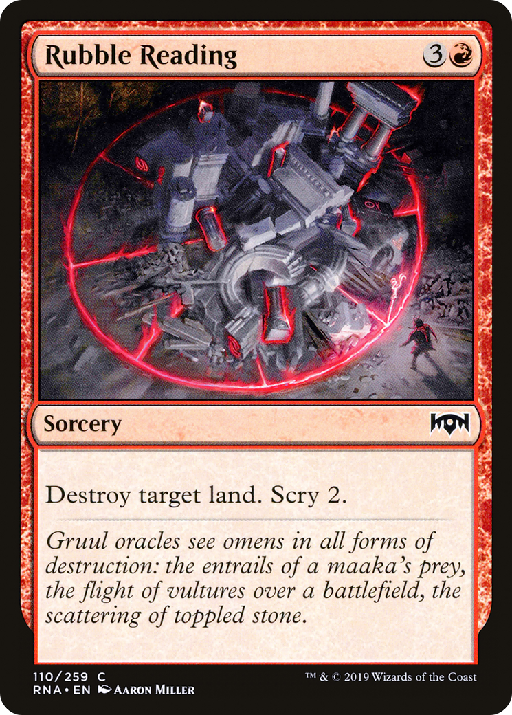 Rubble Reading (110) Foil - Ravnica Allegiance