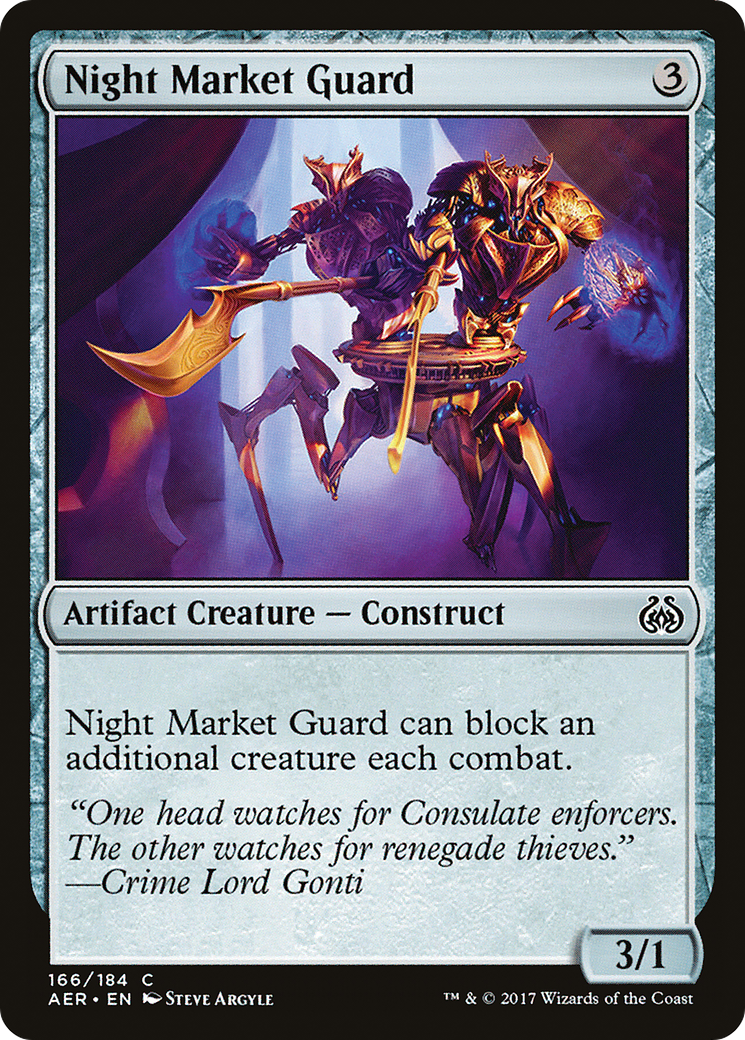 Night Market Guard (166) Foil - Aether Revolt