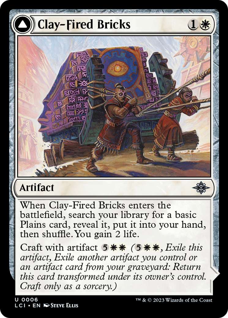 Clay-Fired Bricks (006) Foil - The Lost Caverns of Ixalan