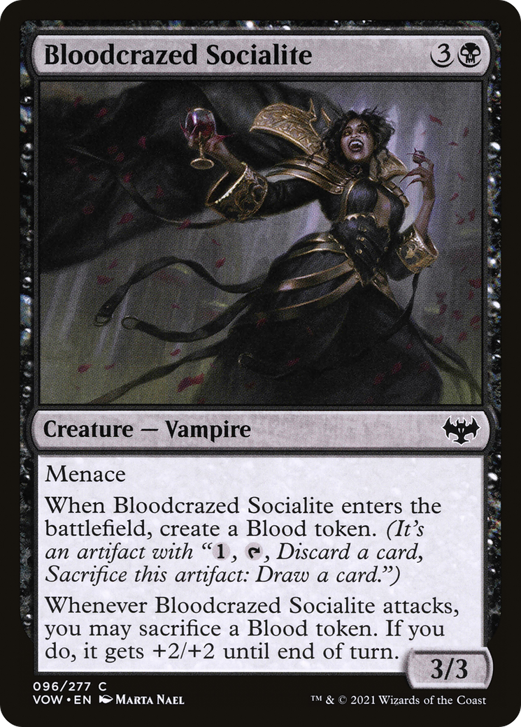Bloodcrazed Socialite (096) Foil - Innistrad: Crimson Vow