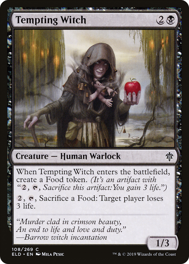 Tempting Witch (108) Foil - Throne of Eldraine